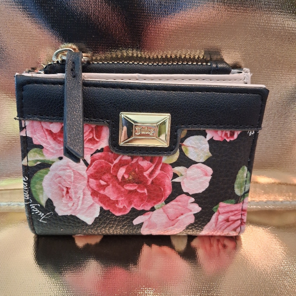 JUICY COUTURE Pink and Black Wallet